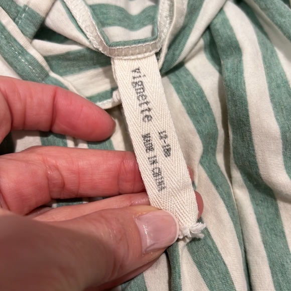 Vignette | 12-18 month striped green dress - Picture 2 of 2